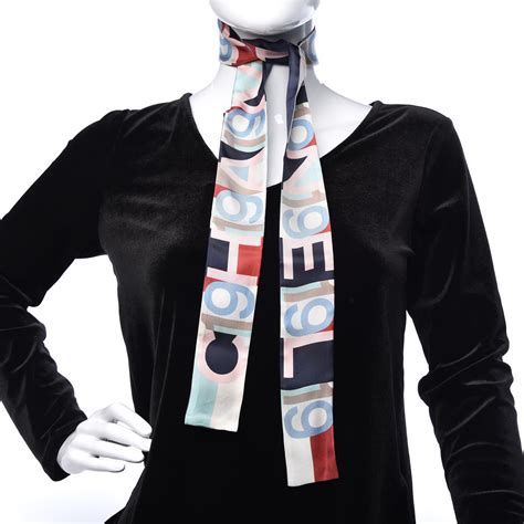 chanel silk wrap|chanel slim bandeau scarf.